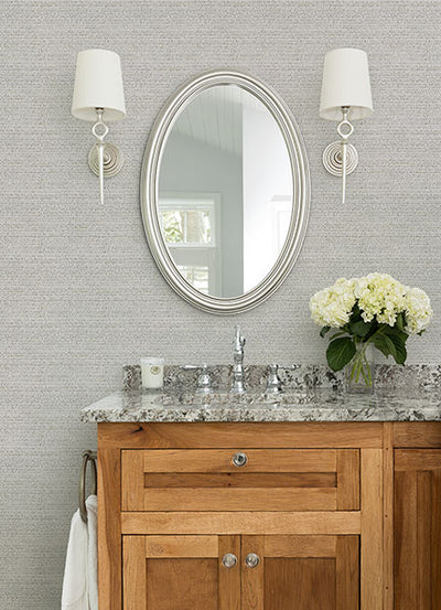 product image for Balantine Grey Weave Wallpaper from the Delphine Collection by Brewster 12