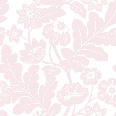 product image of Augusta Pink Flock Damask Wallpaper from Georgia Collection by Brewster 524