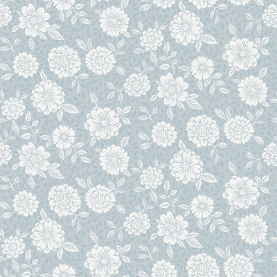 product image of Lizette Light Blue Charming Floral Wallpaper 526