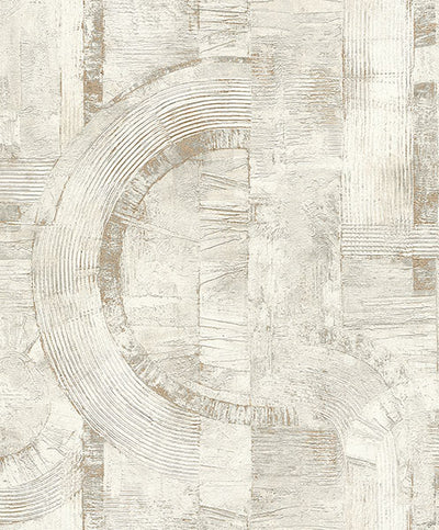 product image of Abe Bone Geo Wallpaper from Concrete Advantage Collection by Brewster 526