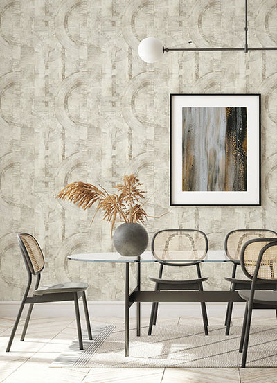 product image for Abe Bone Geo Wallpaper from Concrete Advantage Collection by Brewster 95