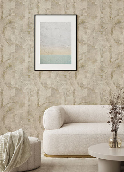 product image for Abe Cream Geo Wallpaper from Concrete Advantage Collection by Brewster 12