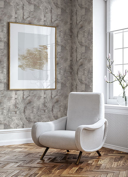 media image for Abe Light Grey Geo Wallpaper from Concrete Advantage Collection by Brewster 254