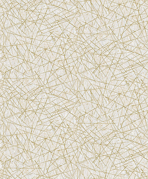 media image for Bulan Champagne Abstract Lines Wallpaper from Lumina Collection by Brewster 24