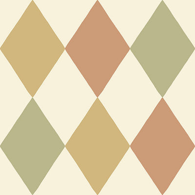product image for Kalas Mustard Diamond Wallpaper from Briony Collection by Brewster 57
