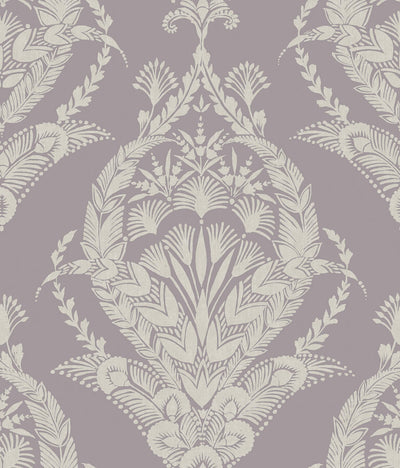 product image of Arlie Lavender Botanical Damask Wallpaper 523