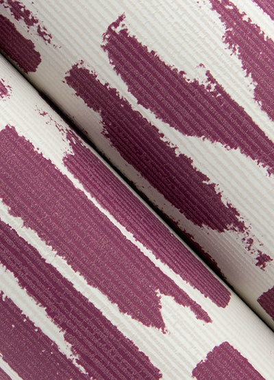 product image for Myrtle Purple Abstract Stripe Wallpaper 64