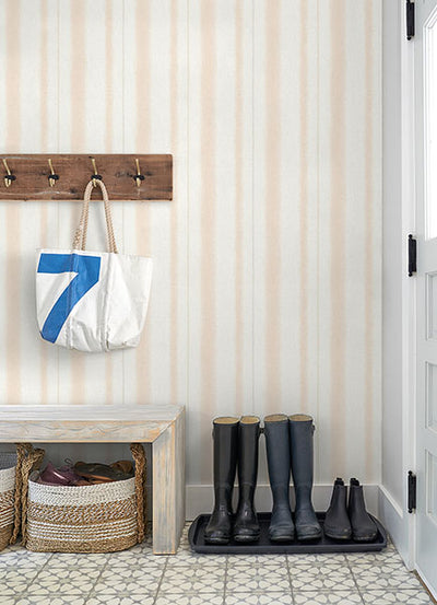 product image for Alena Blush Soft Stripe Wallpaper 24