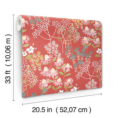 product image for Cultivate Red Springtime Blooms Wallpaper 95