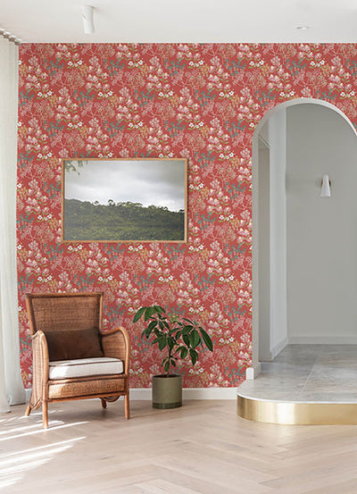 product image for Cultivate Red Springtime Blooms Wallpaper 2