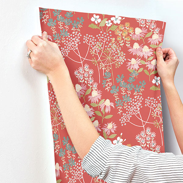 media image for Cultivate Red Springtime Blooms Wallpaper 279