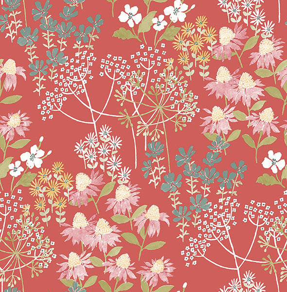 media image for Cultivate Red Springtime Blooms Wallpaper 276