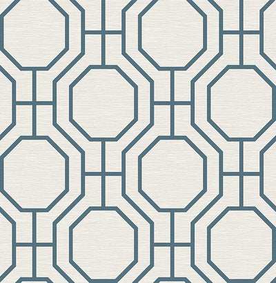 product image for Manor Blue Geometric Trellis Wallpaper 98