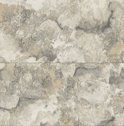 product image of Aria Light Grey Marbled Tile Wallpaper from Fusion Advantage Collection by Brewster 570