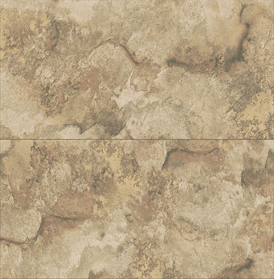 product image of Aria Light Brown Marbled Tile Wallpaper from Fusion Advantage Collection by Brewster 522