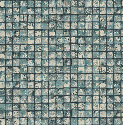 product image for Kingsley Blue Tiled Wallpaper from Fusion Advantage Collection by Brewster 27