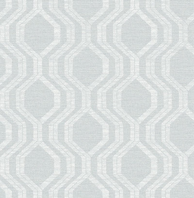 product image for Burton Pewter Modern Ogee Wallpaper 64