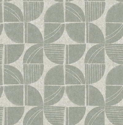 product image of Baxter Sea Green Semicircle Mosaic Wallpaper 598