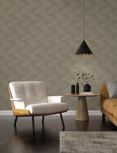 media image for Presley Coffee Tessellation Wallpaper 21