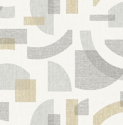 product image of Fulton Gold Shapes Wallpaper 537