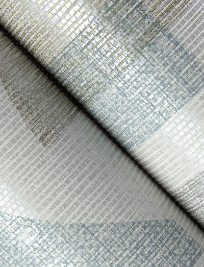 product image for Fulton Light Blue Shapes Wallpaper 91