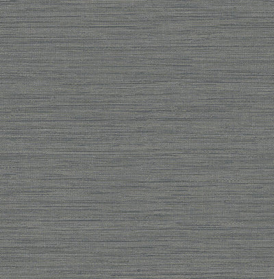 product image for Sheehan Black Faux Grasscloth Wallpaper 6