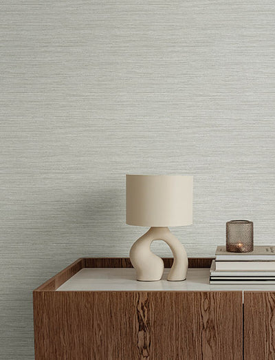 product image for Sheehan Silver Faux Grasscloth Wallpaper 37