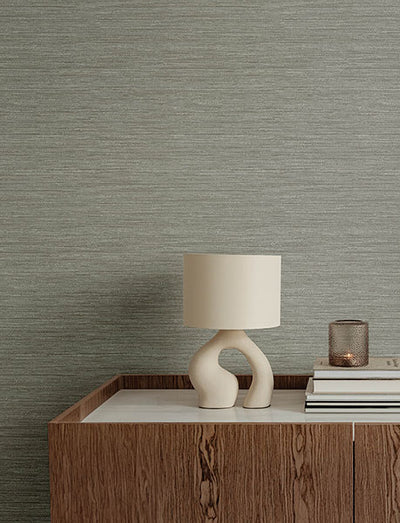 product image for Sheehan Grey Faux Grasscloth Wallpaper 29