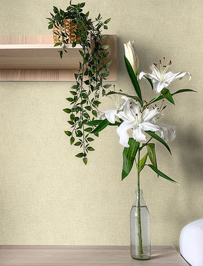 product image for Buxton Taupe Faux Weave Wallpaper 51