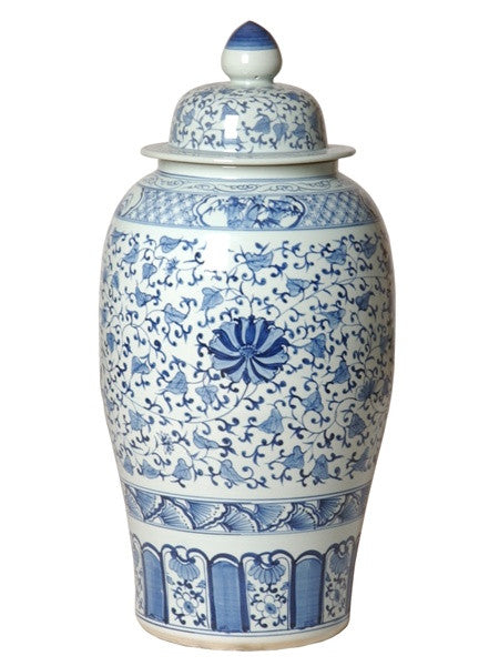 media image for ginger jar in blue white design by emissary 1 20