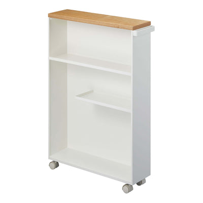 product image for tower rolling slim bathroom cart with handle by yamazaki 23 91