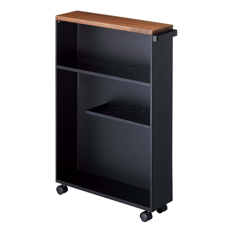 media image for tower rolling slim bathroom cart with handle by yamazaki 22 297