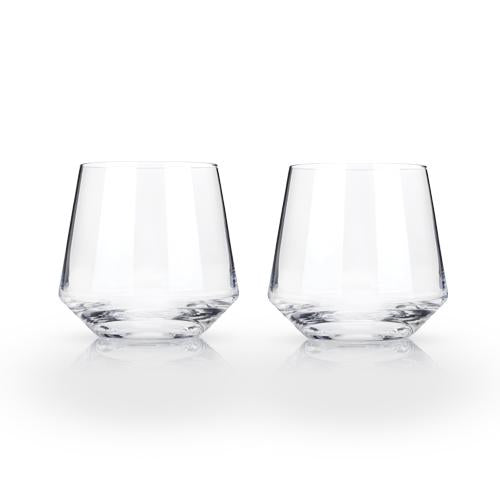 media image for angled crystal cocktail tumblers 1 25