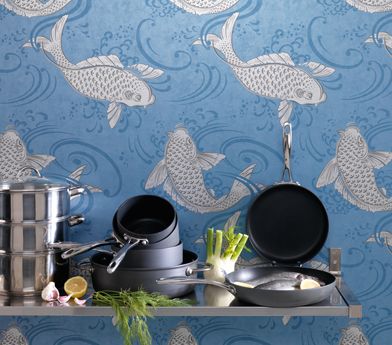 media image for Derwent Wallpaper in gray and brown from the Folia Collection by Osborne & Little 273