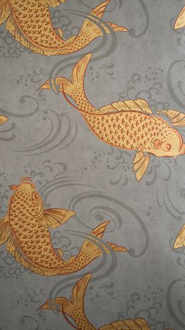product image for Derwent Wallpaper in gray and brown from the Folia Collection by Osborne & Little 93