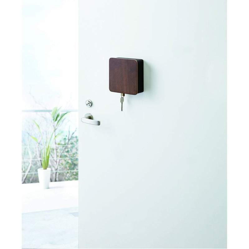 media image for Rin Square Magnet Key Cabinet - Wood Accent by Yamazaki 231