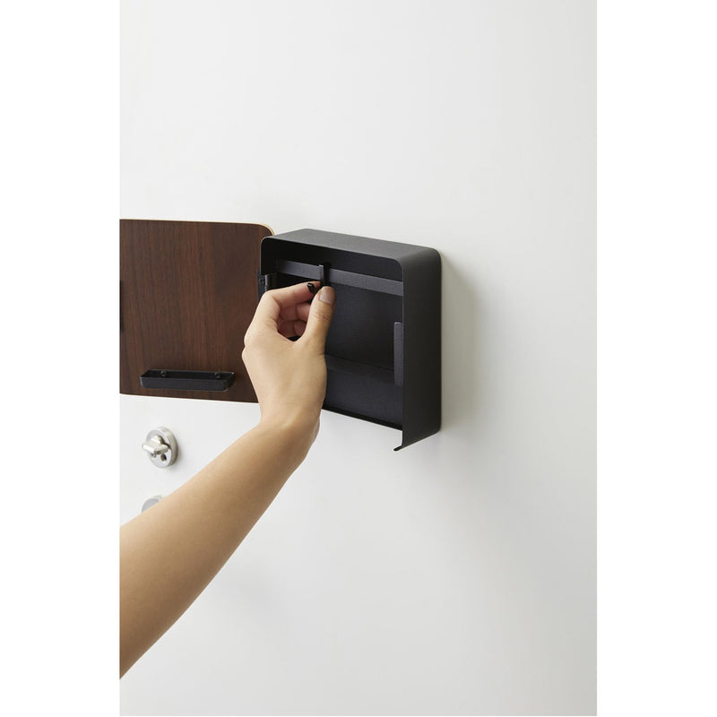 media image for Rin Square Magnet Key Cabinet - Wood Accent by Yamazaki 289