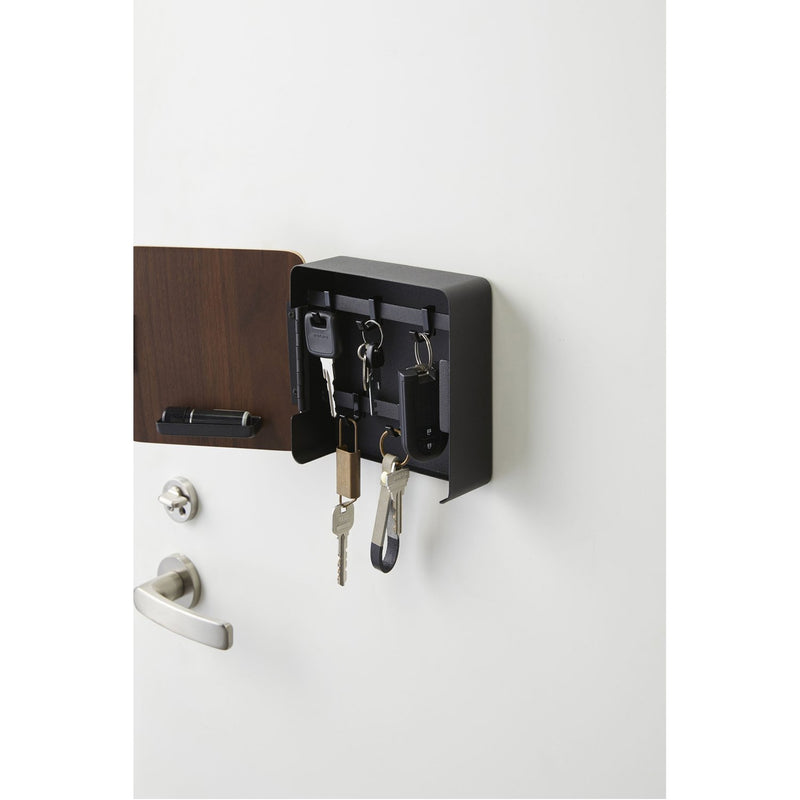 media image for Rin Square Magnet Key Cabinet - Wood Accent by Yamazaki 253