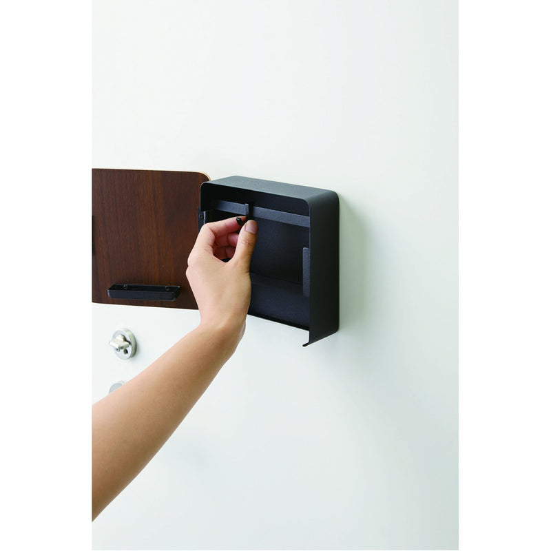 media image for Rin Square Magnet Key Cabinet - Wood Accent by Yamazaki 238