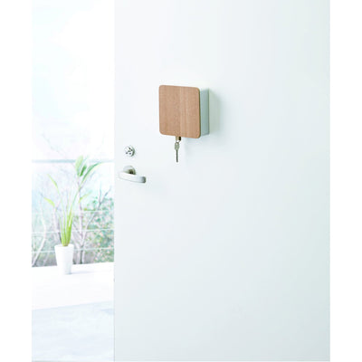 product image for Rin Square Magnet Key Cabinet - Wood Accent by Yamazaki 76