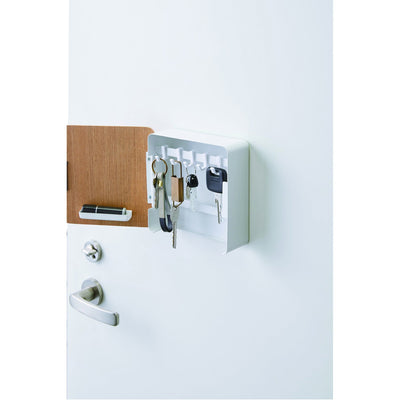 product image for Rin Square Magnet Key Cabinet - Wood Accent by Yamazaki 0