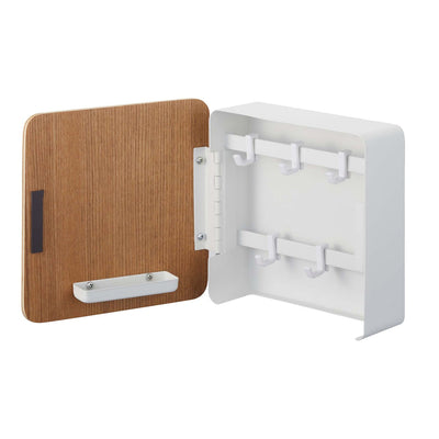 product image for rin square magnet key cabinet wood accent by yamazaki 19 43