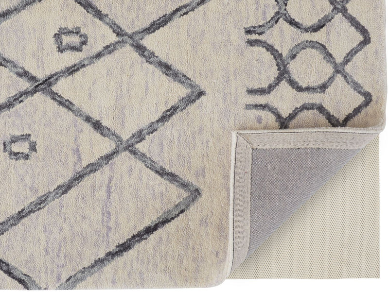 media image for Quillan Hand Tufted Beige and Gray Rug by BD Fine Fold Image 1 229