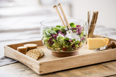 product image for Nature Salad Bowl w/Oak Trivet 9