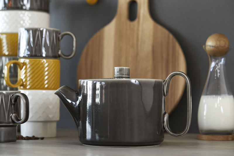 media image for coffee more tea pot in grey design by sagaform 10 275