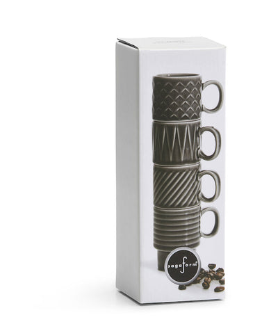 product image for products coffee and more espresso cup grey 4 pack by sagaform 6 77