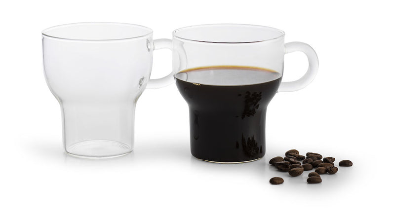 media image for products glass mug 2 pack clear 25 cl by sagaform 2 238