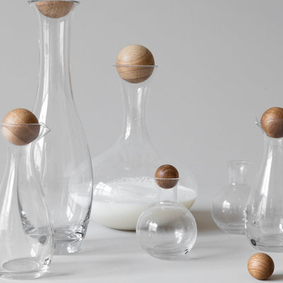 product image for nature carafe bottle with oak stopper by sagaform 5018258 3 15