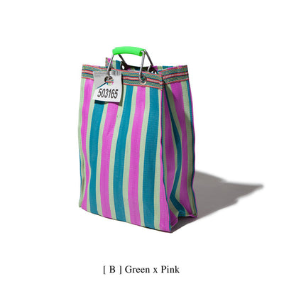 product image for recycled plastic stripe bag rectangle d15 by puebco 503332 3 73