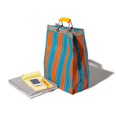 product image of recycled plastic stripe bag rectangle d15 by puebco 503332 1 589